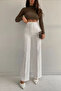 White Grass Women's Shabby 90's Super High Shabby Palazzo Pants - 2