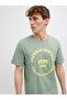 Slogan Print Crew Neck T-Shirt - 4