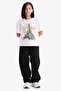 100% Cotton Relax Fit Crew Neck Printed Short Sleeve T-Shirt Girls E0353A825Sm - 2