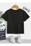 Cool Bear Cotton Children's T-Shirt - Black Printed Girl Boy's Summer Crew Neck T-Shirt - 2