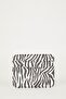 Women's Zebra Printed Faux Leather Card Holder B8165Axns