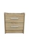 Supreme 2 Drawer Nightstand Multifunctional Bed Side Table - French Sonoma Oak L43xW40.5xH47cm - 4