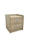 Supreme 2 Drawer Nightstand Multifunctional Bed Side Table - French Sonoma Oak L43xW40.5xH47cm - 2