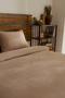 Carmine 100% Cotton Double Duvet Cover Set Powder - 3