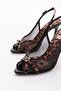 Women's Stone Buckle Heeled Shoes Leopard Black Patent Leather 6861535 - 4