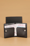 206 Genuine Leather Men's Wallet, Black Card Holder Analine - 4