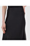 SOLID MIDI SATIN SKIRT - 4