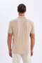 New Regular Fit Short Sleeve Pique Polo T-Shirt C6006Ax24Sm - 6