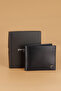 2368 Men's Wallet - Genuine Leather & Navy Blue Analine Card Holder