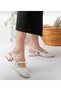 White Skin Pearl Detail Women's Shoes with Heels