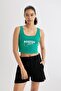 Defactofit Nba Boston Celtics Cropped Fit Crew Neck Rib Tank Top C4915Ax24Sm - 3