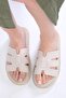 Ramona Beige Color Women's Slippers
