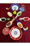 Porcelain Hand Painted Snack Bowl for Six People Large Size 19 cm - 8