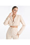 CROPPED BLAZER WITH BUTTON DETAIL