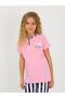 Girls' short sleeve button detail 100% cotton pajama set princess heart - 3