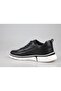 21115 Genuine Leather Black Men's Casual Shoes - 2
