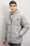 Inflatable Jacket with Hood and Zipper Pocket C5856Ax24Wn