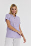 Women's Short Sleeve Blouse - Muslin Judge Collar Blouse - 1130 - 2