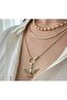Phoenix Triple Necklace (Dorica Chain Crush Chain and Dorica Ring Chain Necklace) Multiple Necklace Set - 2