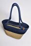 Straw Jute Women's Shoulder Bag, 100% Handmade, Cotton, Vegan, Jute Straw Beach Bag - 3