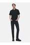 Lozoko Black Men's Polo Neck Short Sleeve Regular T-Shirt 1225841886089200
