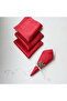 Red Carefree Ottoman Silk Napkin, 40x40 Cm 4 Pieces - 2