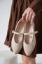 Rubi̇ Women's Pointed Toe Trock Daily Ballerinas