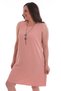 Plus Size Sleeveless Powder Dress - 3