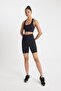 Fit Black High Waist Waist Hugging Biker Stretchy Short Basic Athlete Leggings Z6741Az24Au - 3