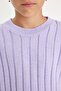 Girl's Oversize Wide Fit Crew Neck Basic Plain Knitwear Sweater C6945A824Au - 5