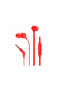 T110 In-Ear Headphones with JBL Pure Bass Sound and One-Button Remote – Red