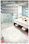 Cotton Woven Water Absorbent Bath Mat, Bathroom Rug Royal 100X100 cm Cream - 3
