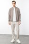 Men's Pockets - Sweatpants with Zipper Support Mink - 5