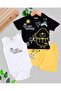 Baby Boy 3 Pieces Summer Suit with Body Printed Interlock 6-9-12-18-24 Months Baby Set - 2