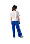 Girls' 2pcs Spring/Summer Outfit Set - Comfy Knit Crop Top & Wide-Leg Pants - 3