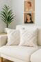 Bohemian Tassel Detailed Throw Pillow Cover Set of 2 - 2