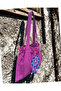 Dusty Rose Tote Tote Shoulder Bag with Drawstring/Tassel Star Mandala Detail - 3