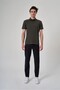Men's Khaki Polo Neck T-Shirt 1412034 - 2