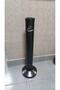 Metal Cigarette Ashtray BLACK Color Stainless Steel Outdoor Metal Ashtray Button Standing Ashtray - 4