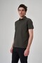 Men's Khaki Polo Neck T-Shirt 1412034 - 4