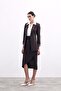 Belted pencil skirt - brown - 5