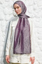 Vera Pattern Shine Line Shawl Purple-Grey - 3