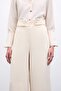 Waist Detailed Trousers - Beige - 2