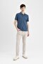 Regular Fit Short Sleeve Basic Plain Polo T-Shirt T0126Az24Sm - 2