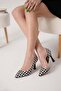 Patterned Heeled Women's Shoes