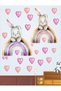 Rainbow and Rabbit Children's Room Wall Sticker Set of 2 100X30 cm - 2