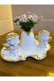 Angelic Gold-Detail Four-Piece Decorative Set with Vase - 3