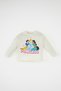 Baby Girl Disney Princess Crew Neck Ribbed Camisole Long Sleeve T-Shirt D2189A524Au