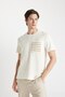 Regular Fit Crew Neck Short Sleeve Terry Fabric T-Shirt A8695Ax24Sm - 3