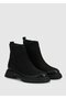 Black Leather Women's Boots - 2